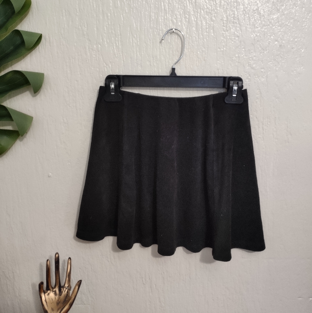 Faux suede skirt